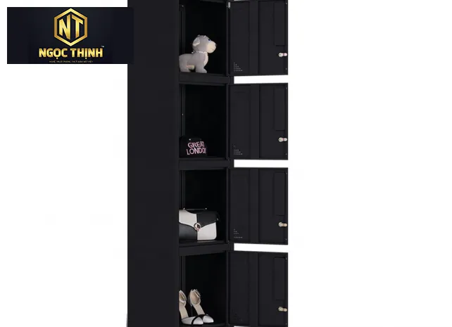 Tủ 4 cánh chiếc màu đen Tủ 4 cánh chiếc màu đen